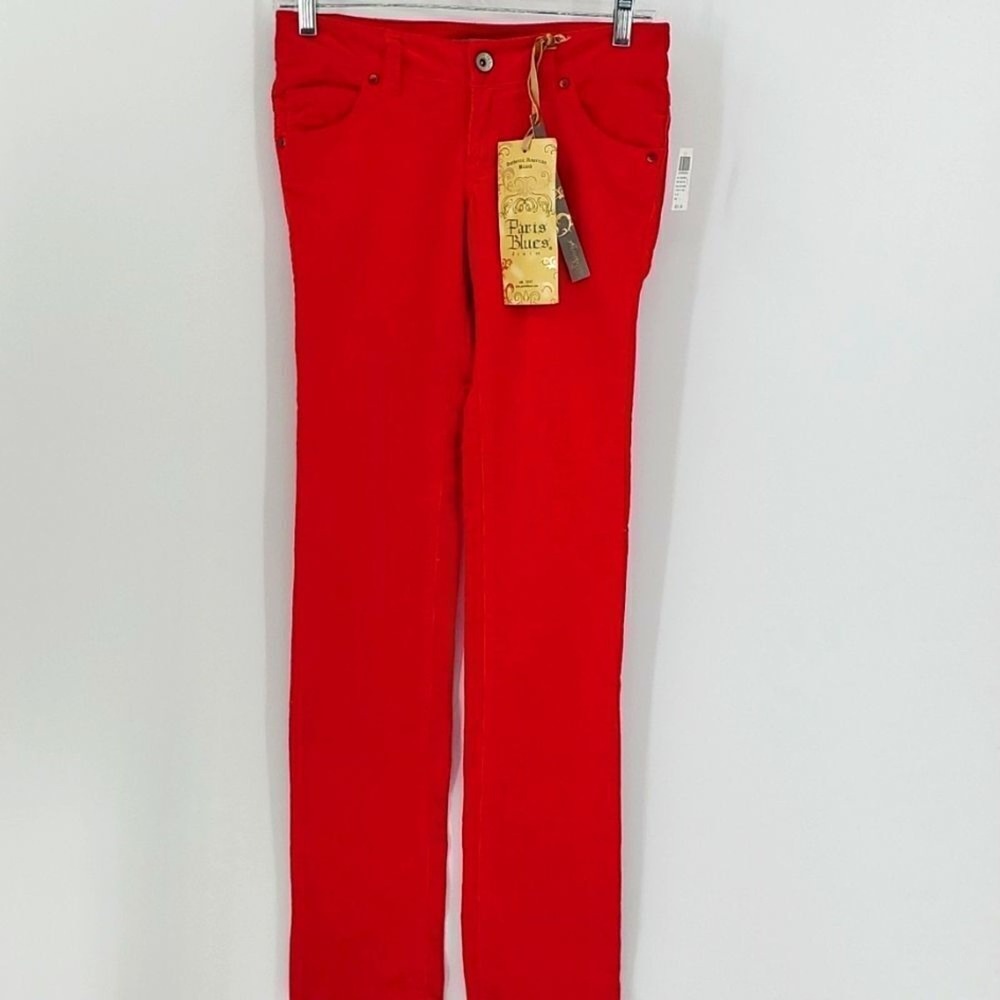 Paris Blues‎ red pants size 1..corduroy. skinny..